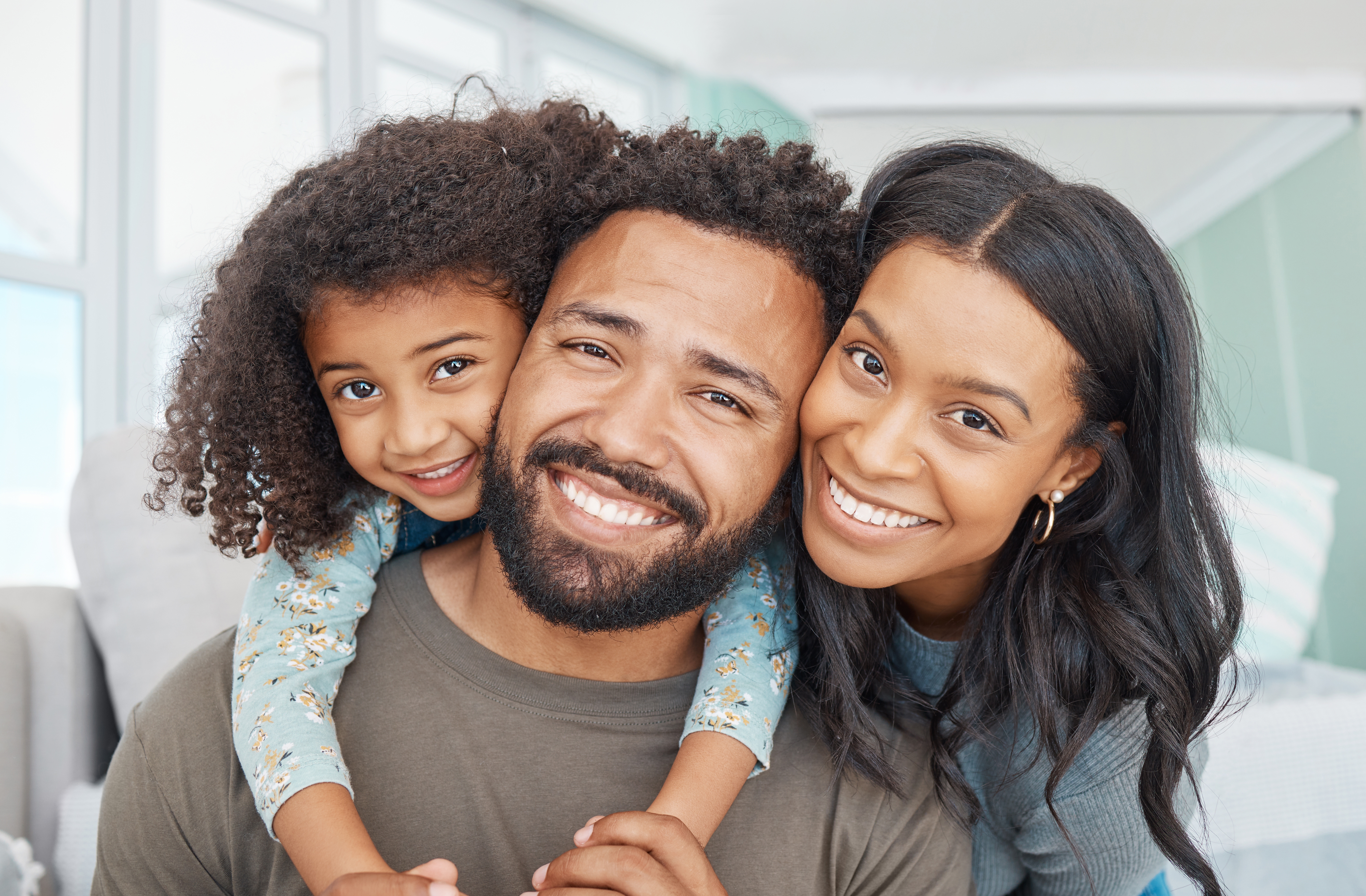 A smiling family